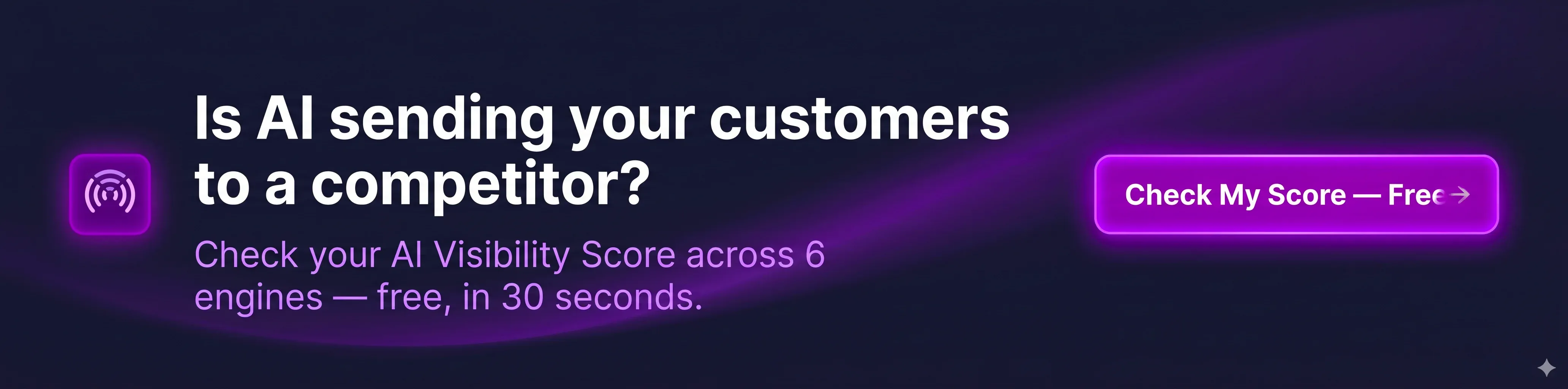 Check your AI Visibility Score free across ChatGPT, Gemini, Perplexity, Copilot and Google AI